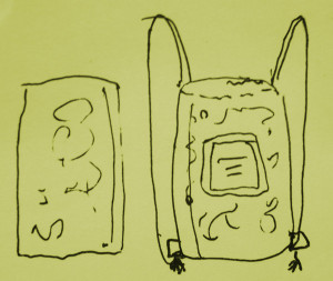 backpack sketch